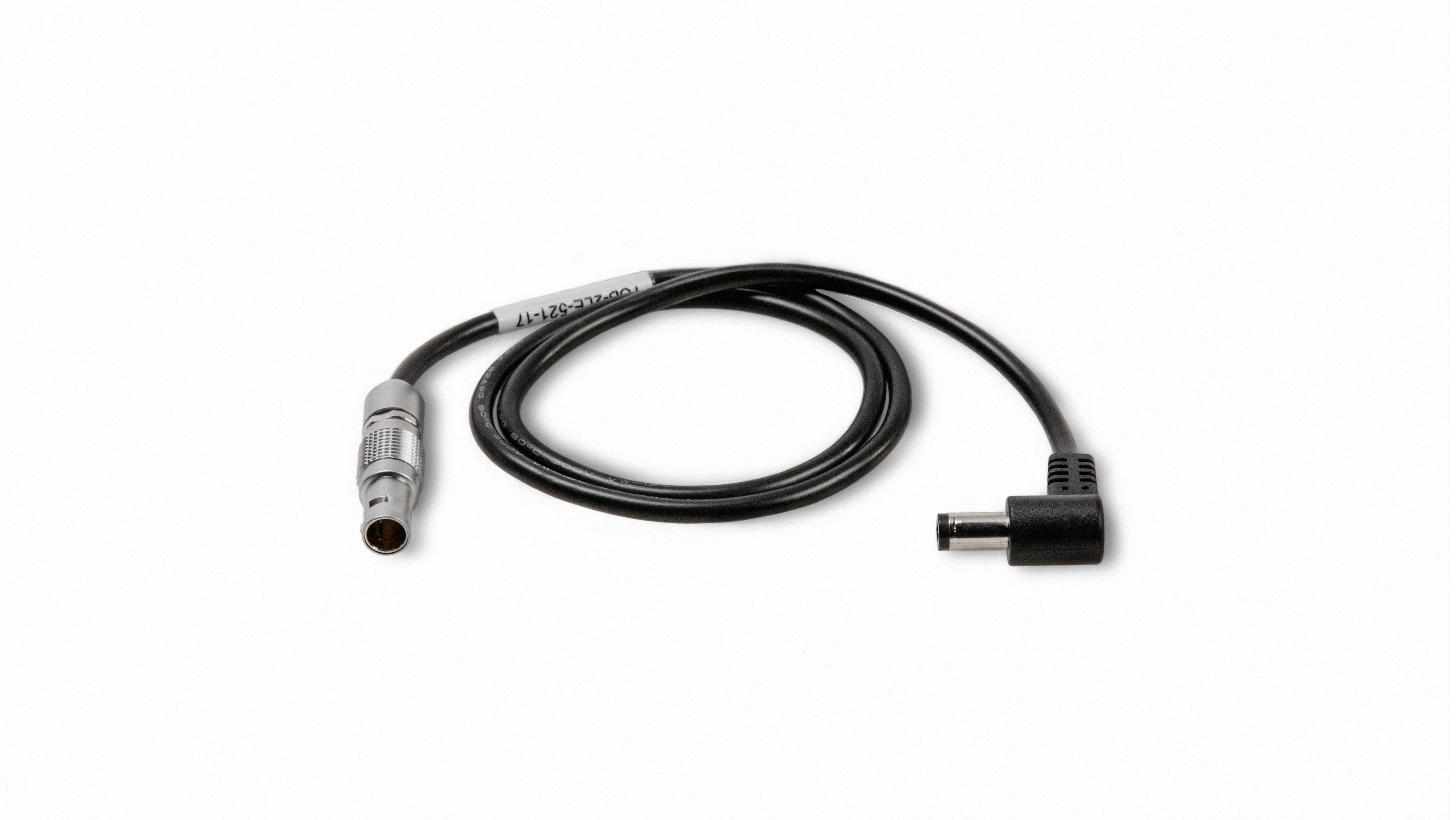 Tilta 2-Pin LEMO to 5.5x2.1mm DC Male Power Cable, Black