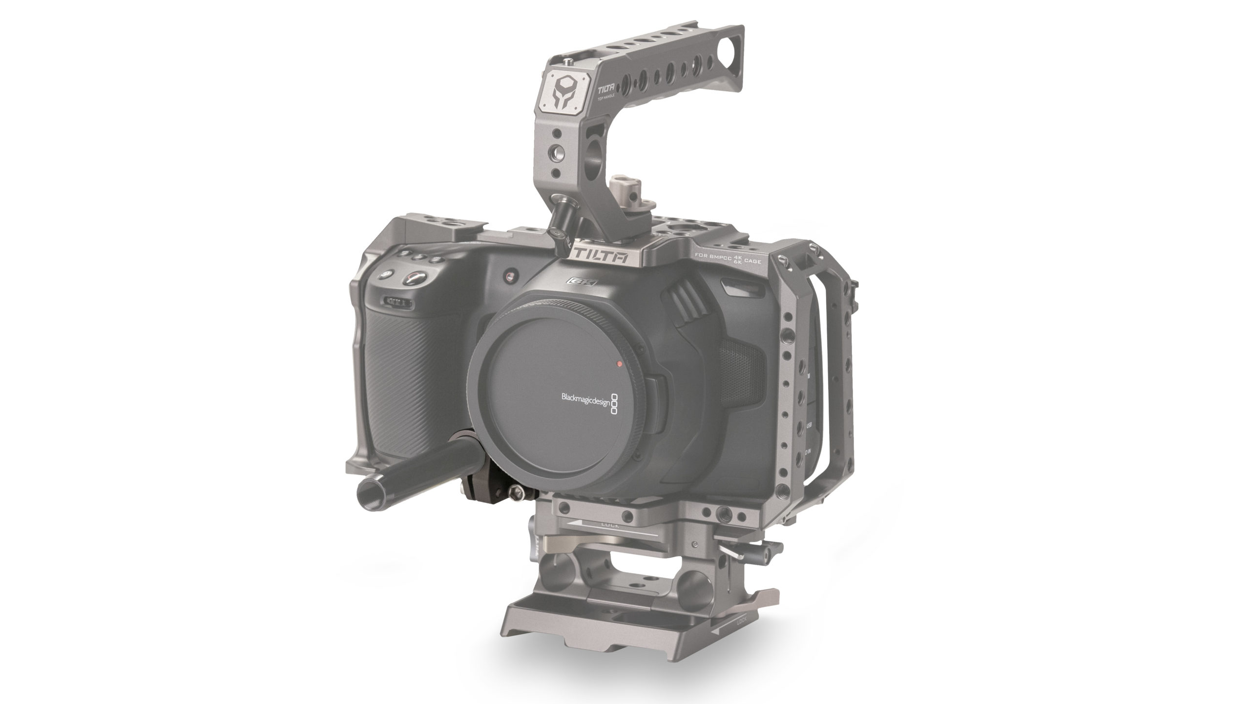Supporto Singolo Per Asta 15mm Tilta TA-TSRA-15, Per Gabbia BMPCC 4K, Colore Grigio, Alluminio E Acciaio