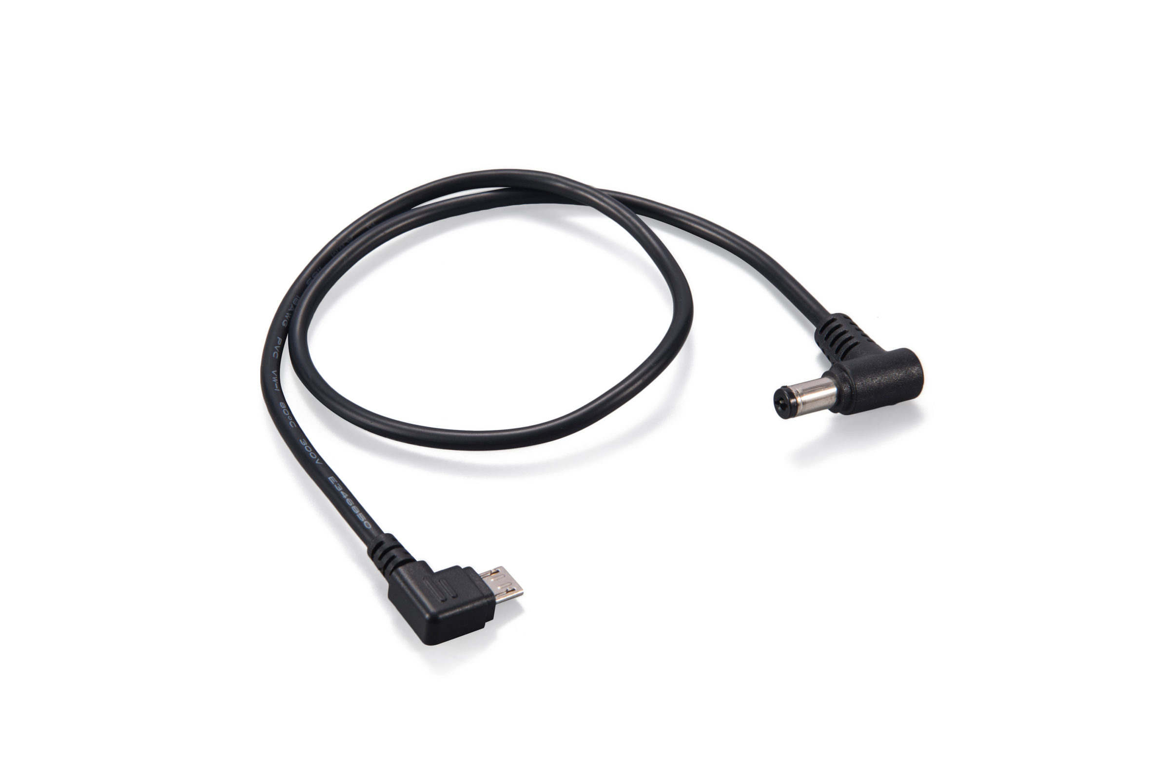 Micro USB to 90 Degree 2.1mm DC Nucleus Nano Motor Power Cable