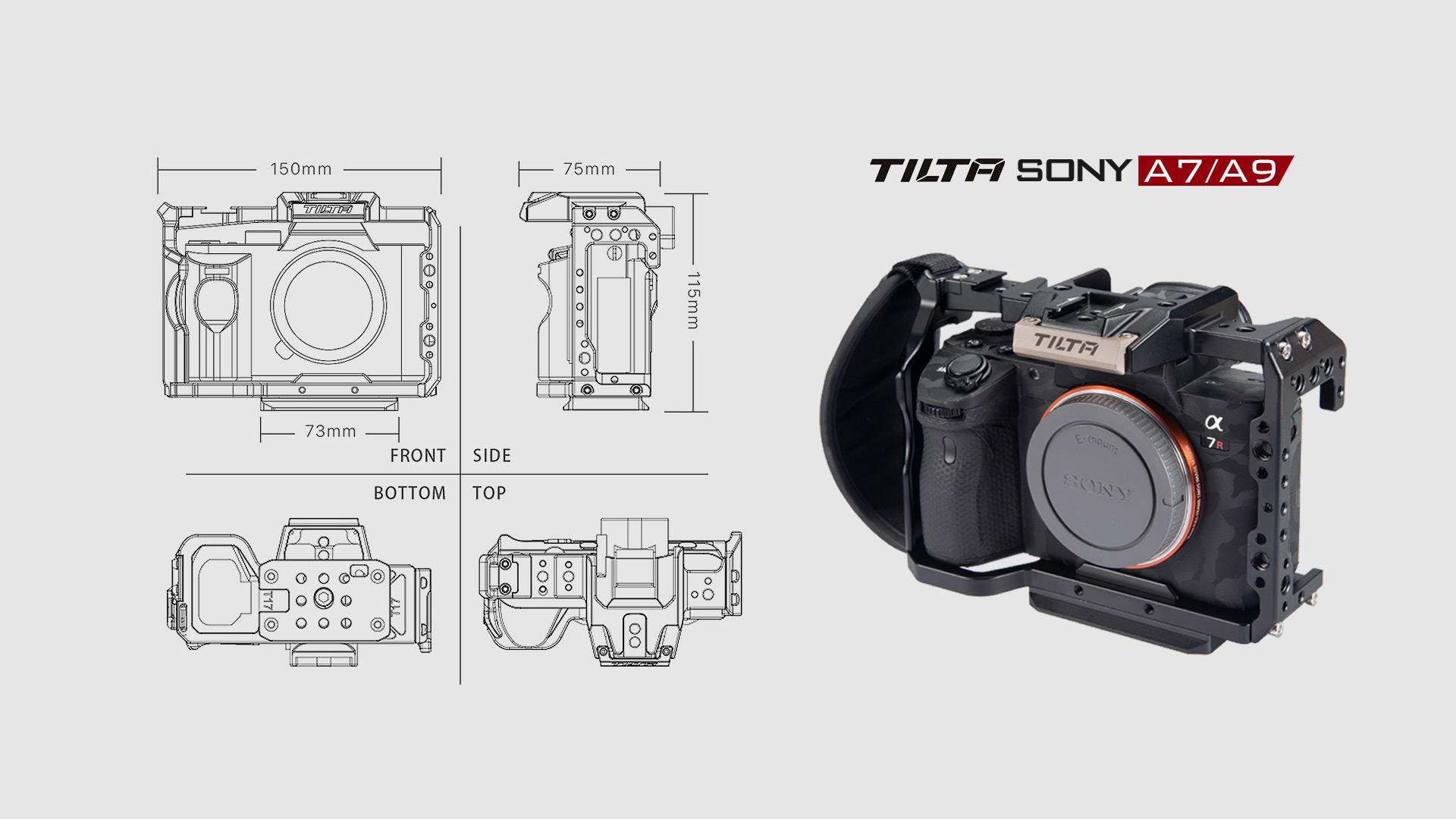 Full Camera Cage for Sony a7/a9 Series