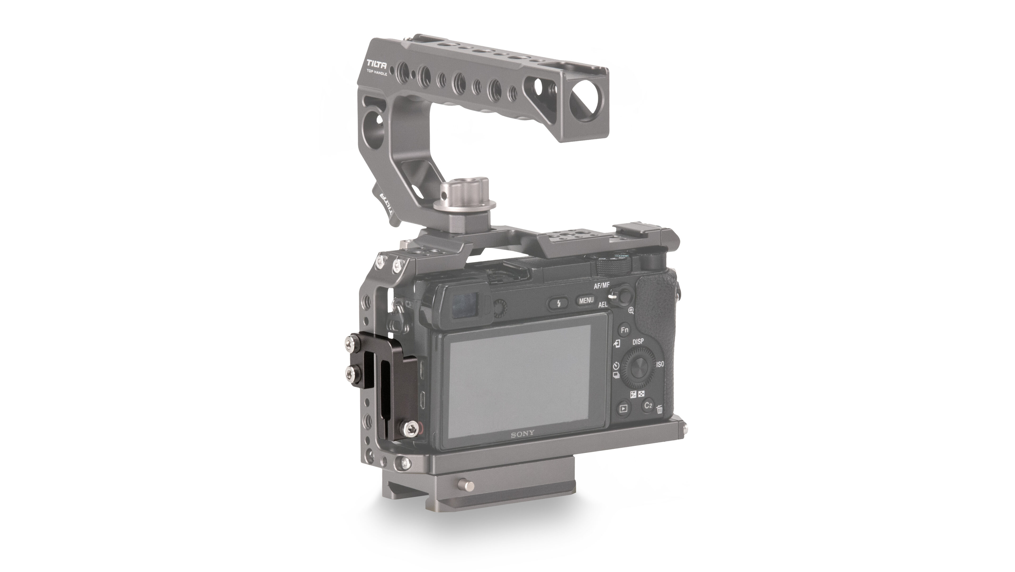 HDMI and Run/Stop Cable Clamp Attachment for Sony a6 Series