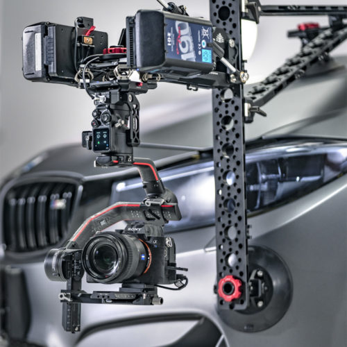 quick assembly mobile automobile gimbal camera mount