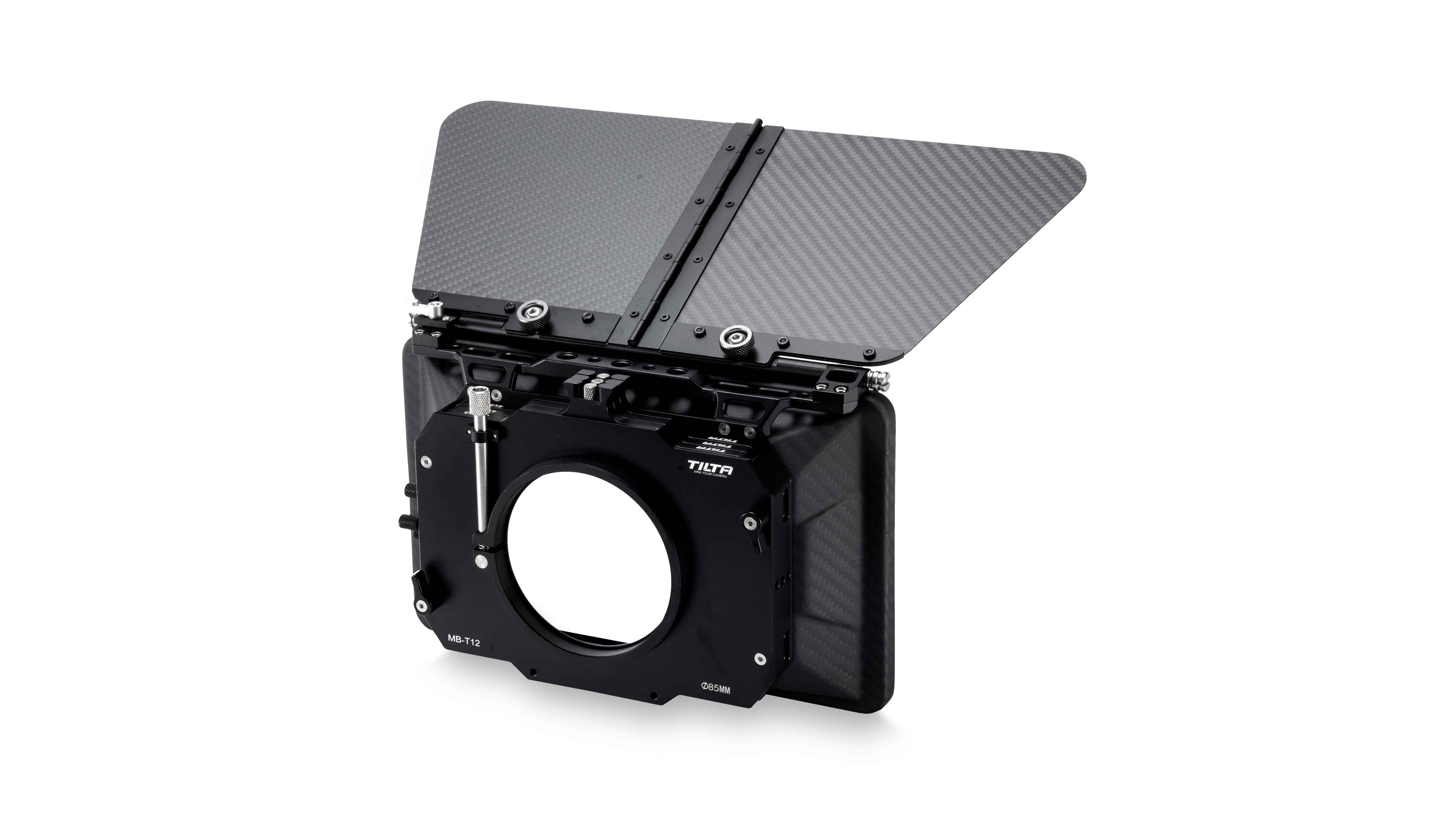 4×5.65 Carbon Fiber Matte Box (Clamp-on) with Single Backing 85mm