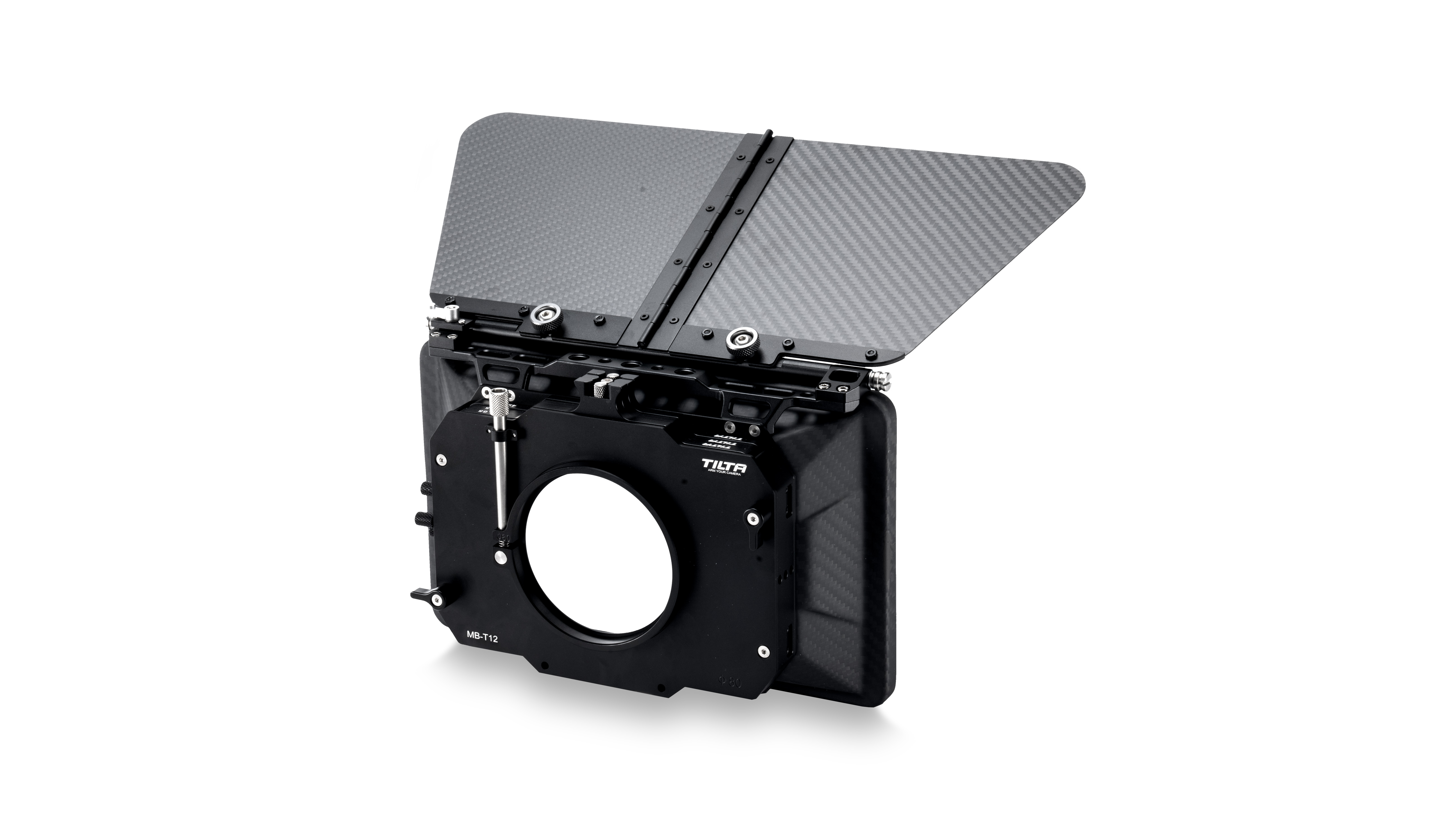 4×5.65 Carbon Fiber Matte Box (Clamp-on) with Single Backing | Tilta