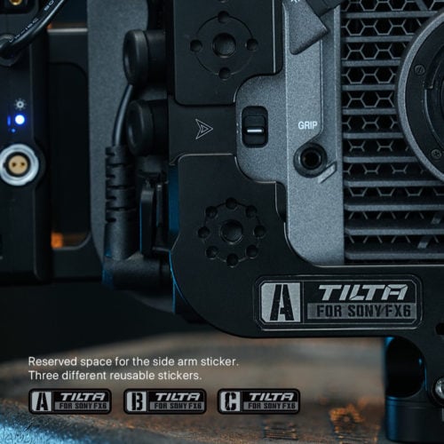 camera index stickers side arm for multi camera setups
