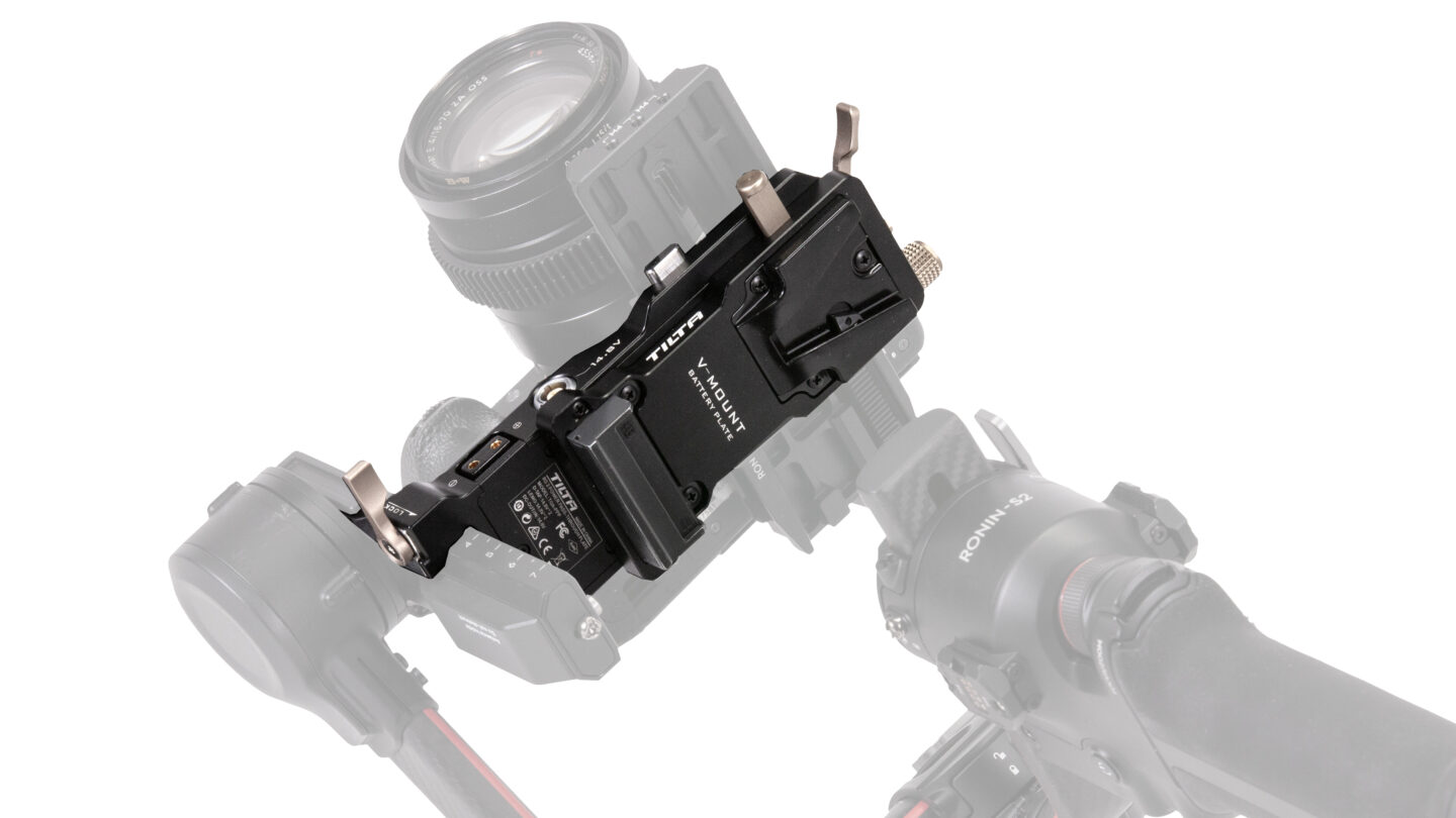 ビデオカメラ TILTA Power Pass-through Plate Battery Plate to RS 2 Power Pass-through Plate Kit - V Mount (Open