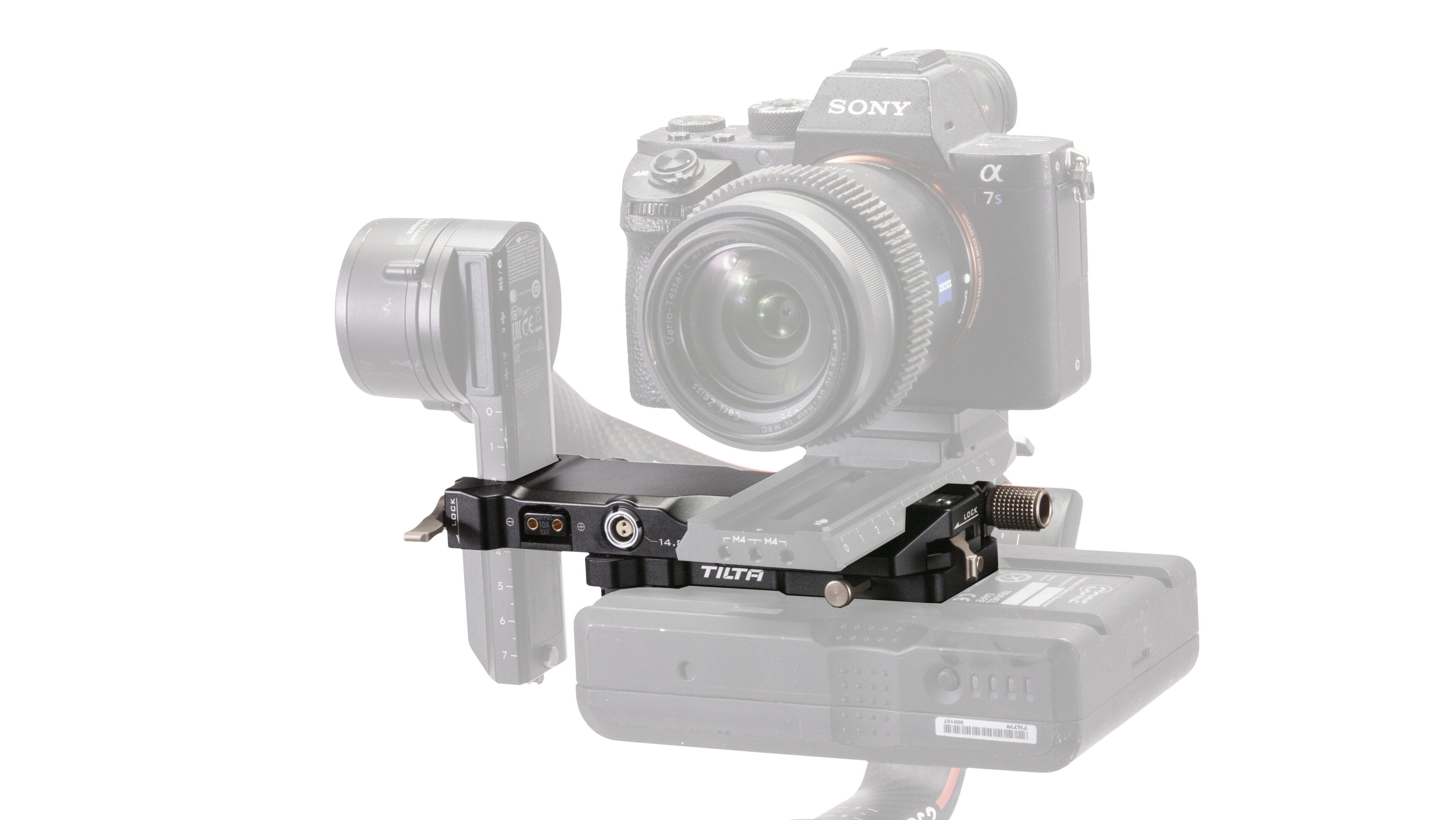 Battery Plate to RS 2 Power Pass-through Plate Kit - V Mount (Open