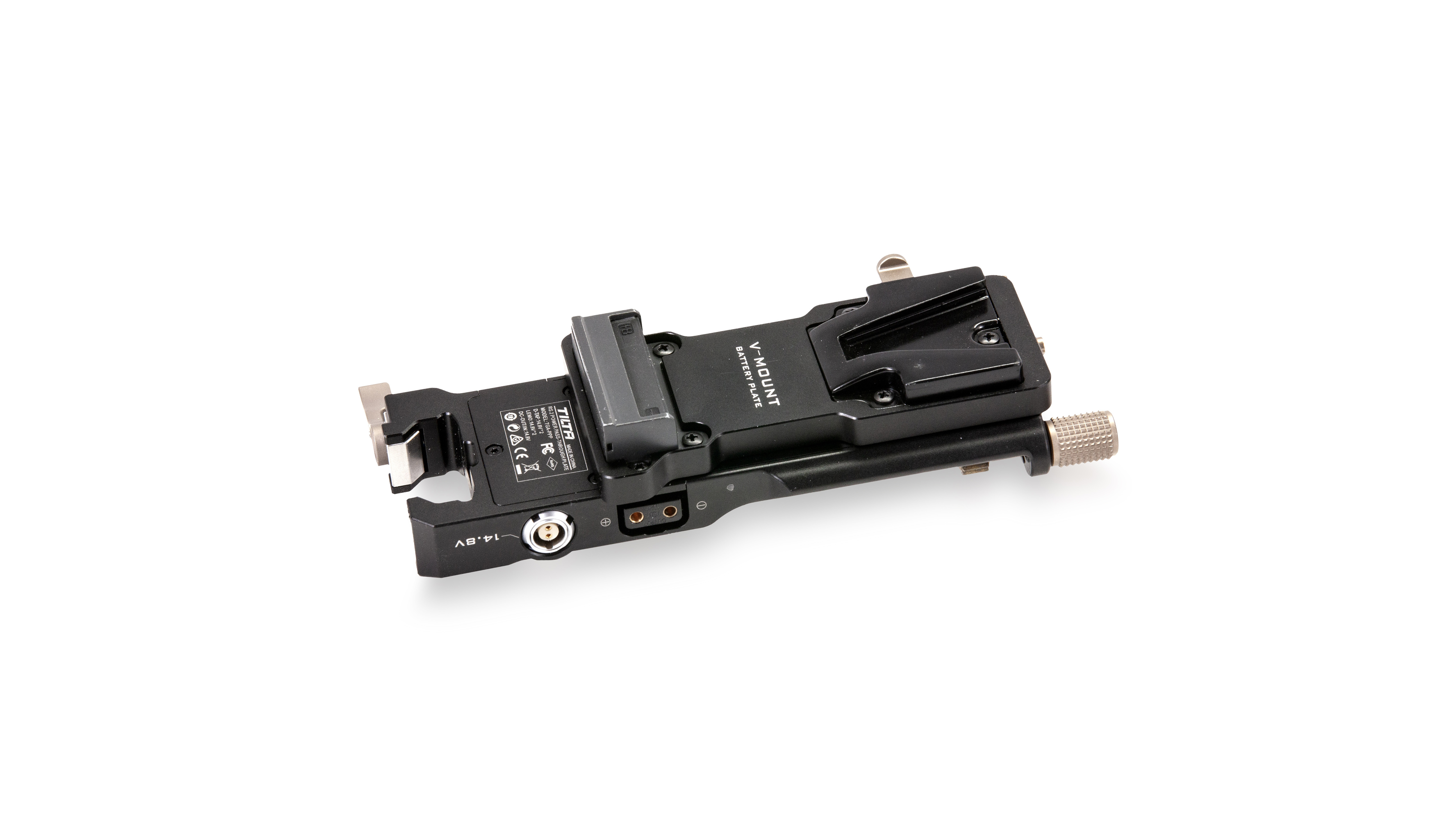 Battery Plate to RS 2 Power Pass-through Plate Kit - V Mount (Open