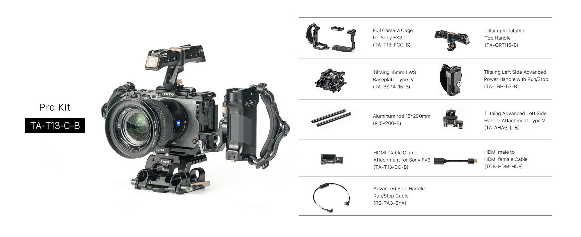 Tiltaing Sony FX3 / FX30 Pro Kit