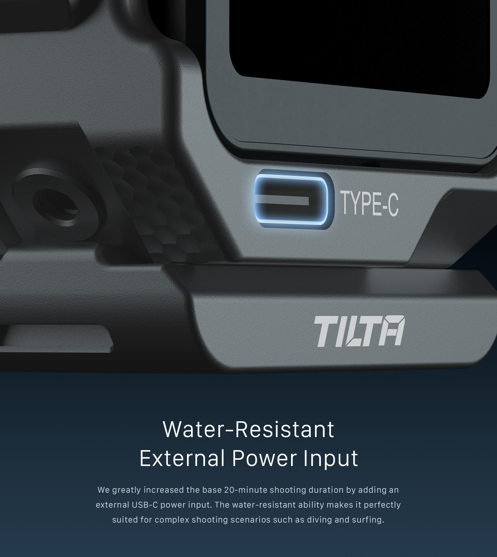 Water-Resistant External Power Input