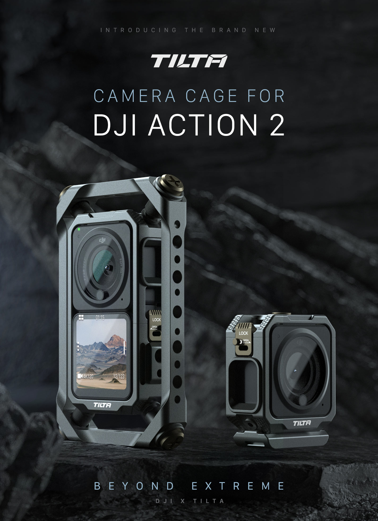 tilta camera cage for dji action 2