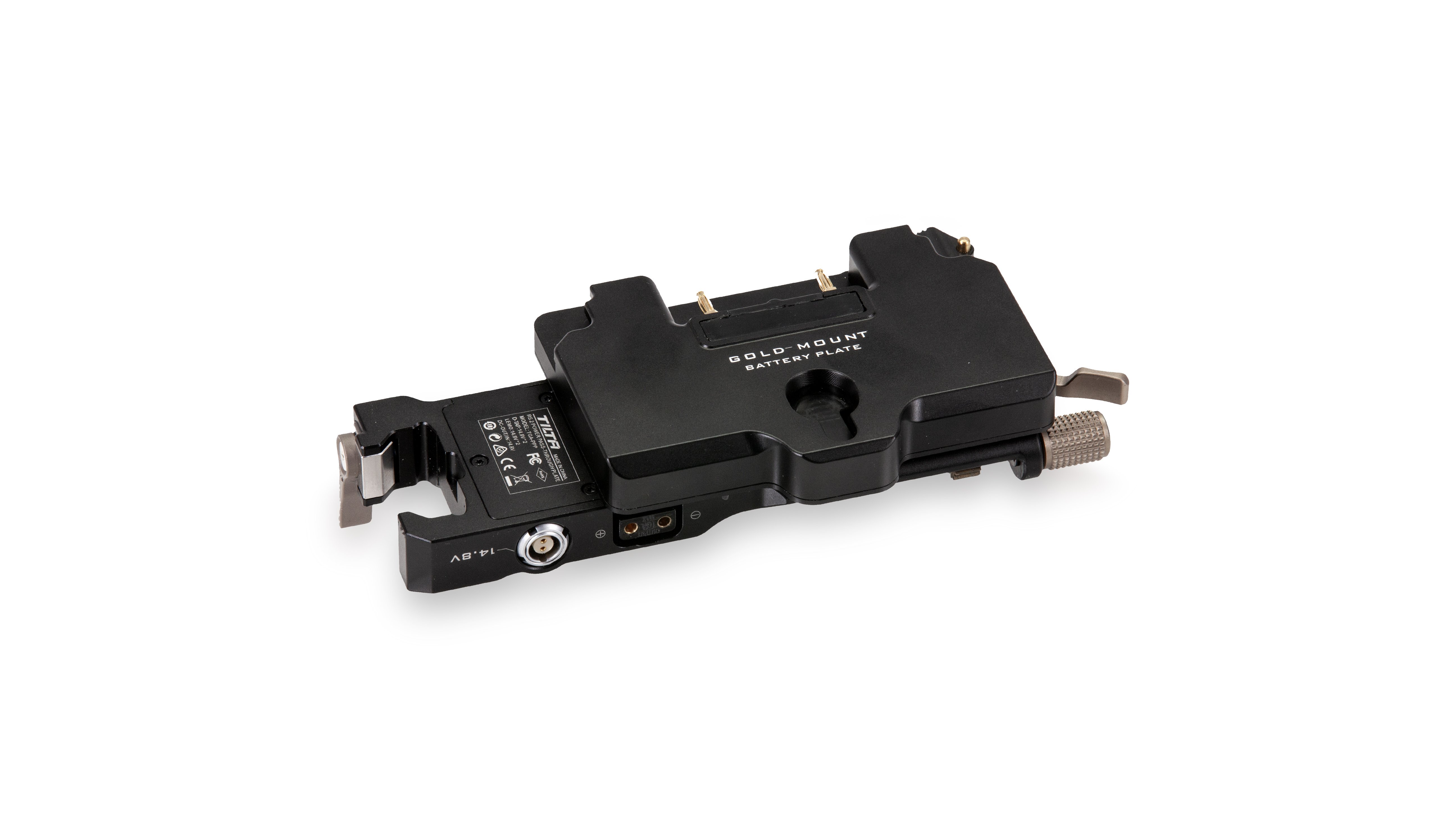 Battery Plate to DJI Ronin Power Pass-through Plate Kit - Gold