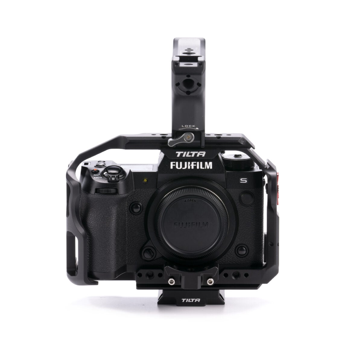 Nitze Cage pour Fujifilm X-H2/X-H2S Camera, avec NATO Rail Intégré, Cold Shoe et Arca Quick Release Plate - T-F04A Nitze Cage pour Fujifilm X-H2/X-H2S Camera, avec NATO Rail Intégré, Cold Shoe et Arca Quick Release Plate - T-F04A