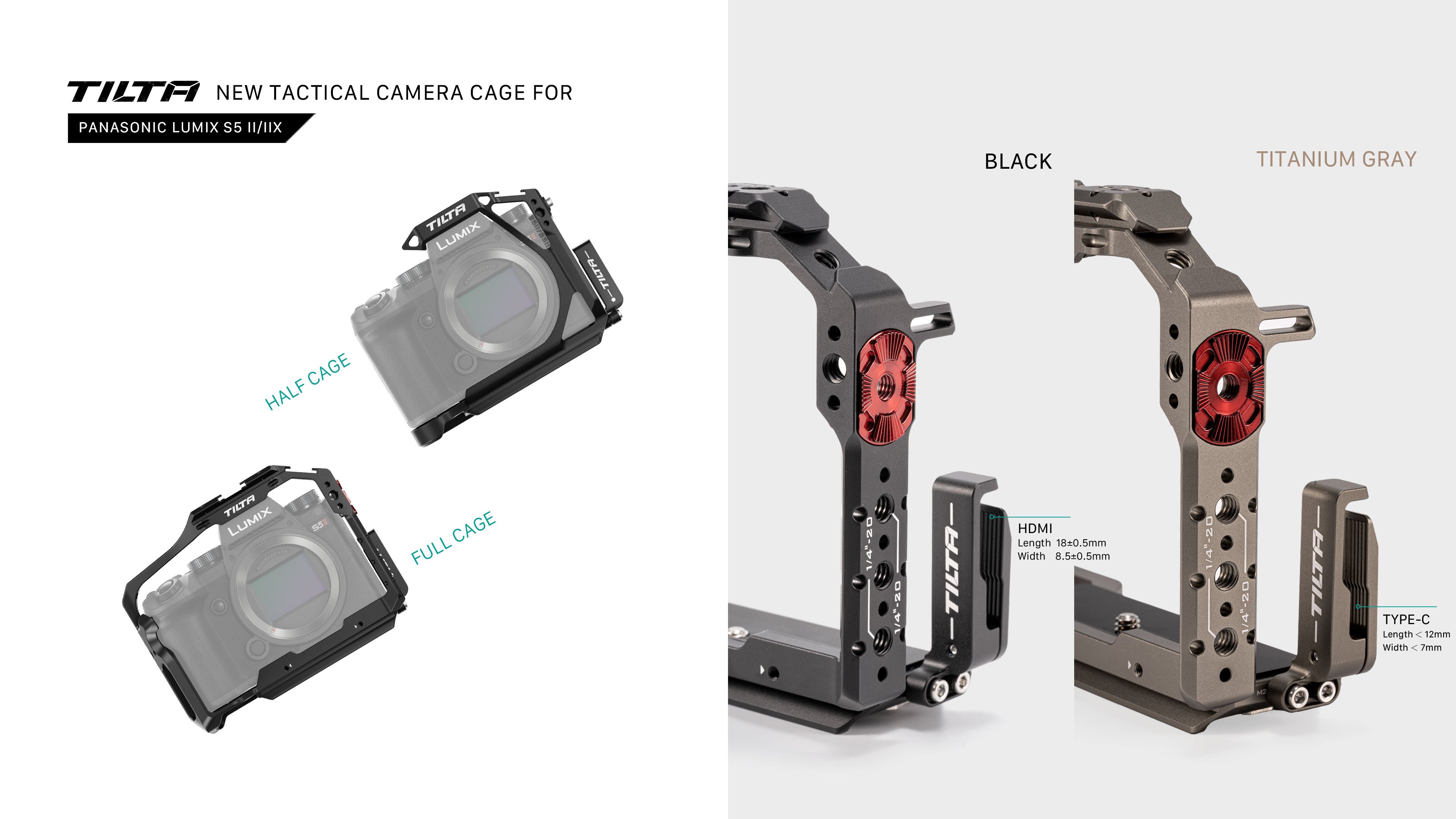 Camera Cage for Panasonic S5 II/IIX/G9 II Lightweight Kit