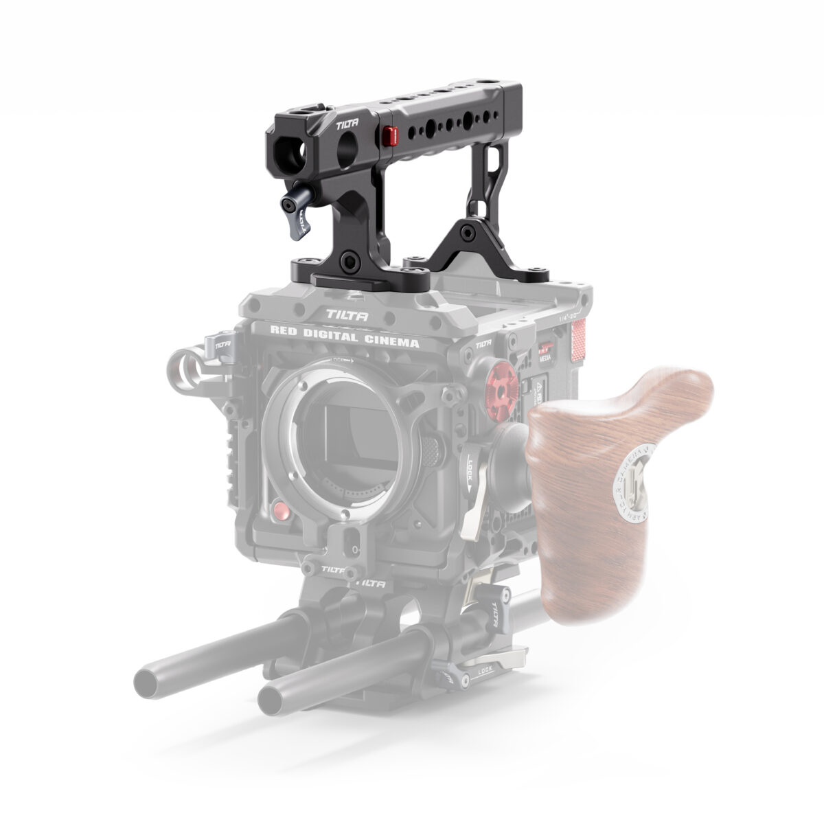 Foldable Top Handle for RED KOMODOX Black Tilta