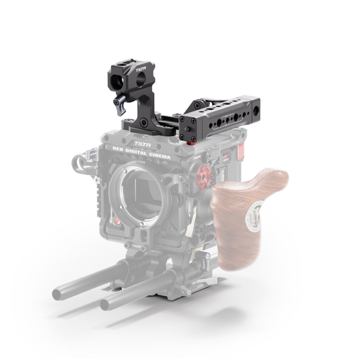 Foldable Top Handle for RED KOMODOX Black Tilta