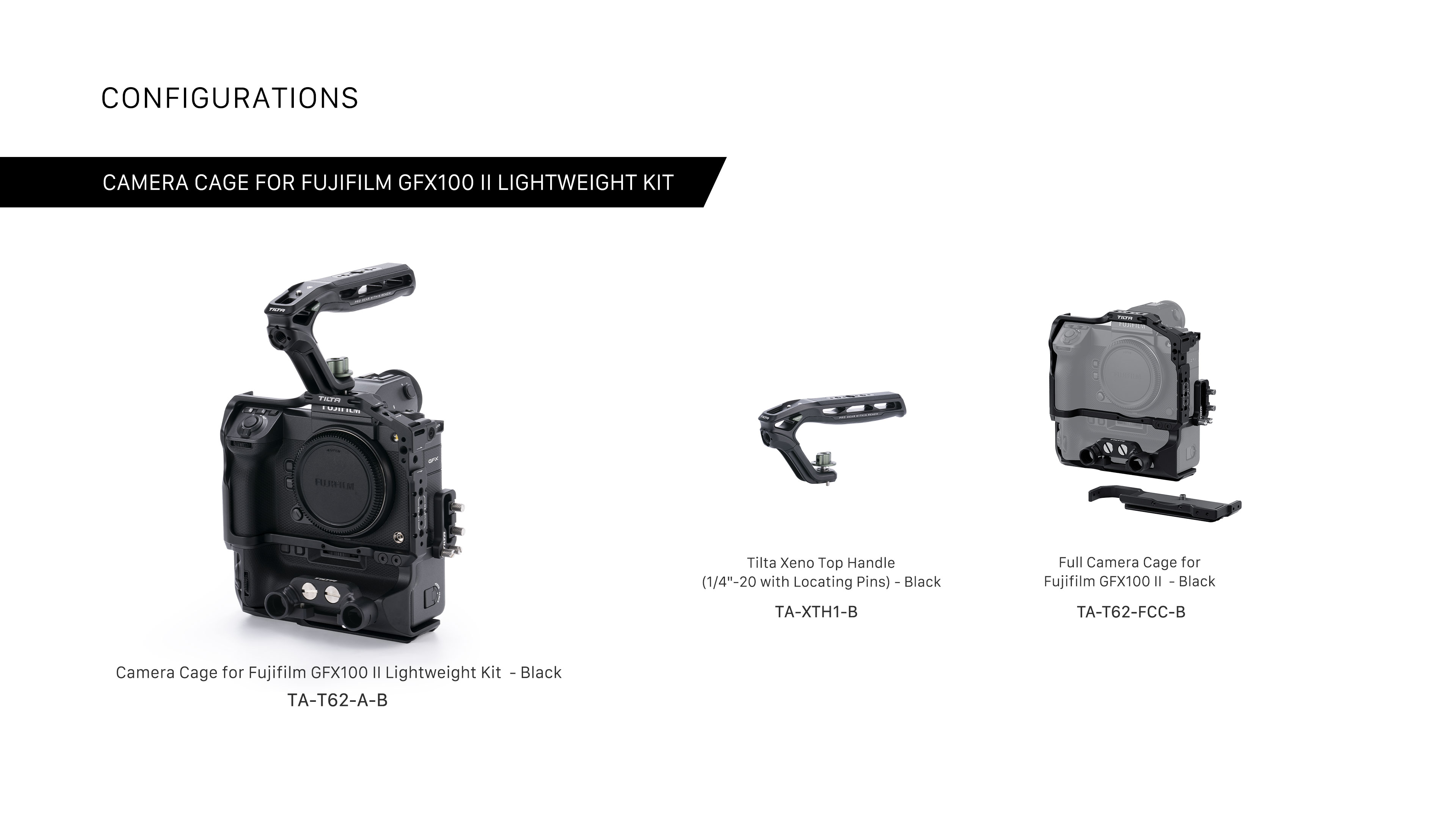 Camera Cage for Fujifilm GFX100 II Lightweight Kit  - Black