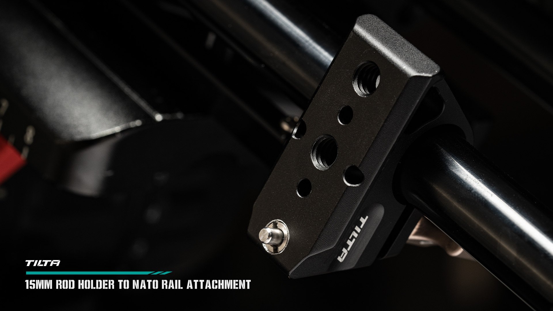 Tilta 15mm Rod Holder to NATO Rail Attachment - Black