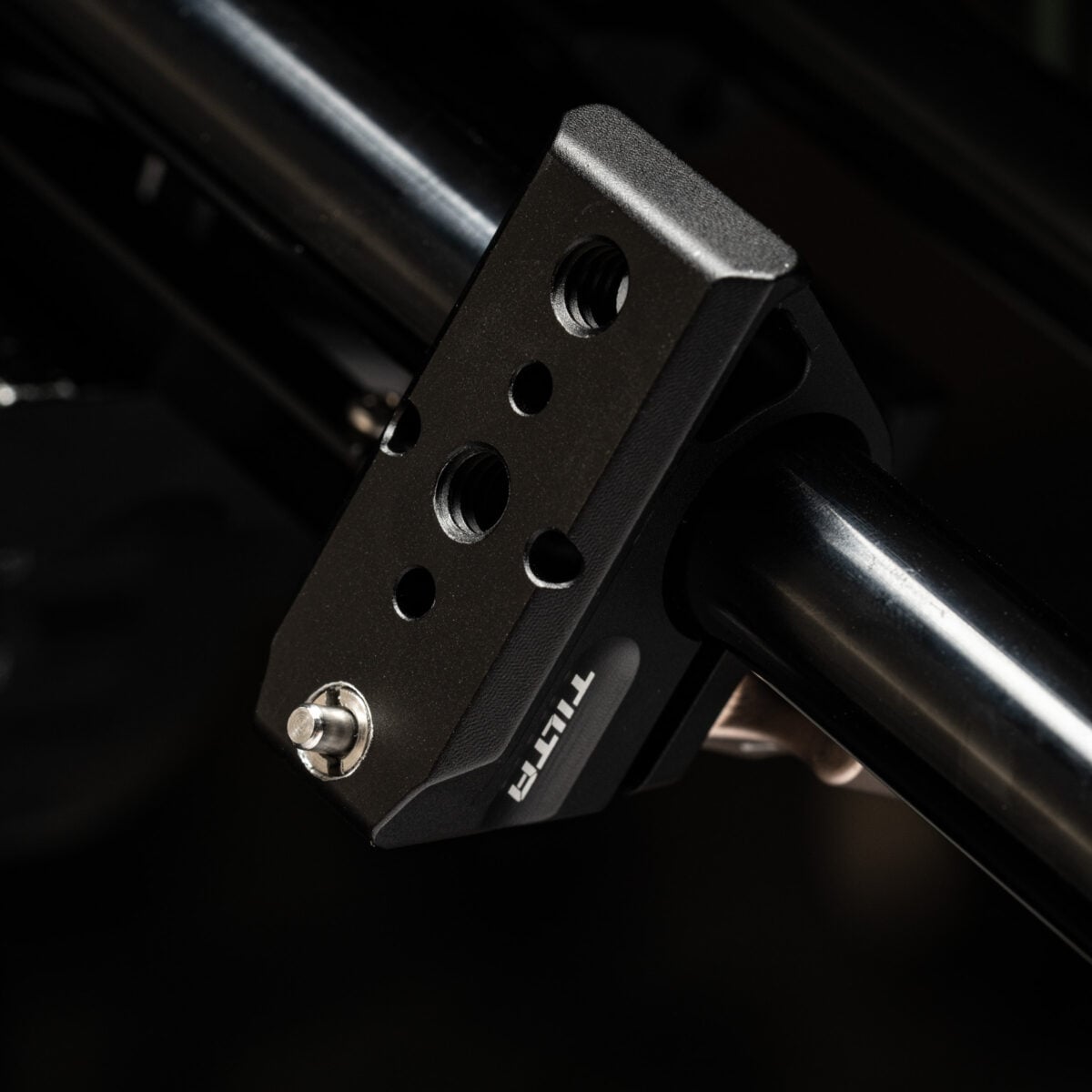 Supporto Singolo Per Asta 15mm Tilta TA-TSRA-15, Per Gabbia BMPCC 4K, Colore Grigio, Alluminio E Acciaio