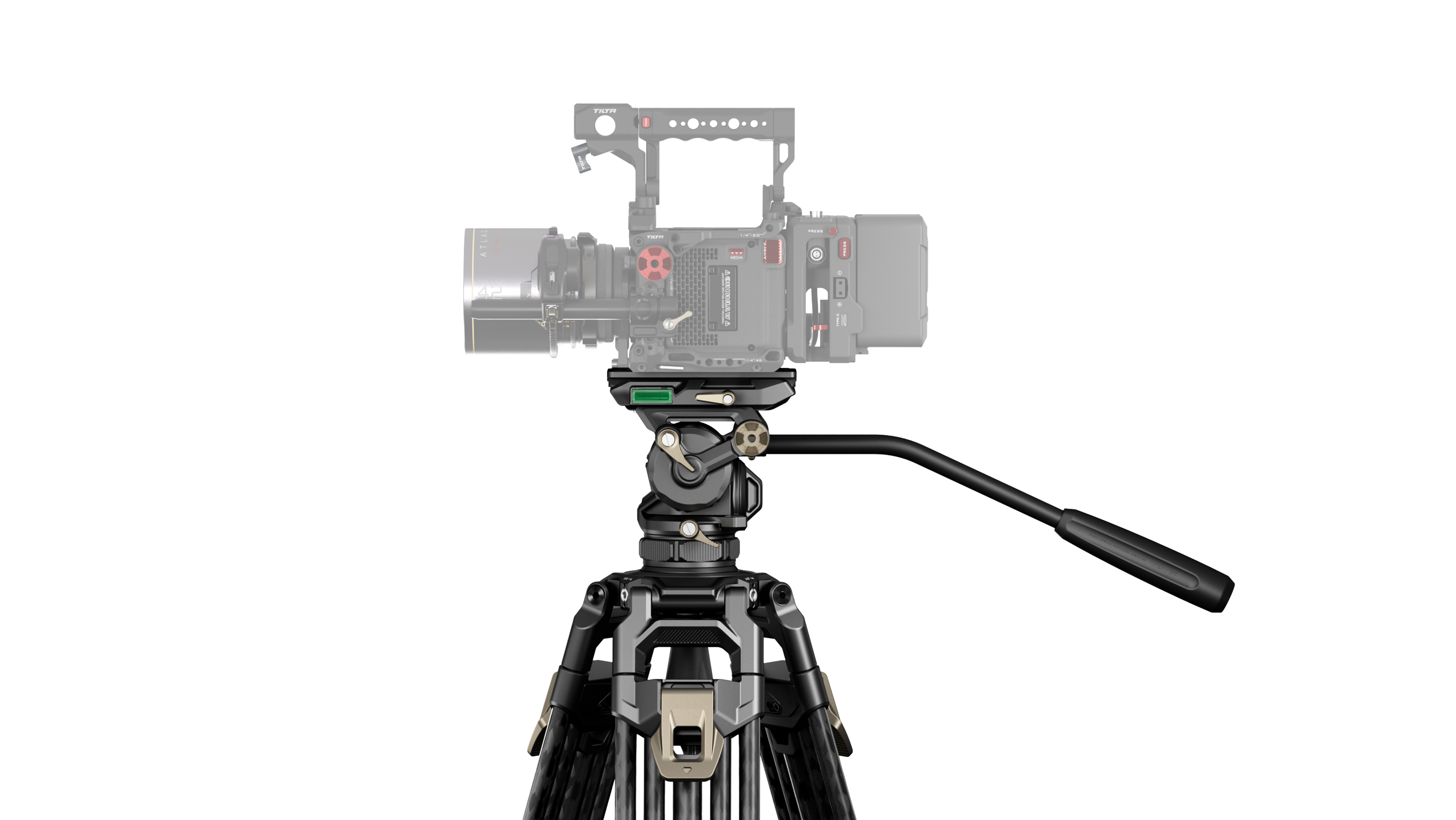 TILTA 鐵頭 CT08A 75mm Cine Fluid Head with 2-Stage One Touch Carbon Fiber Tripod Legs (8kg) 圖 3