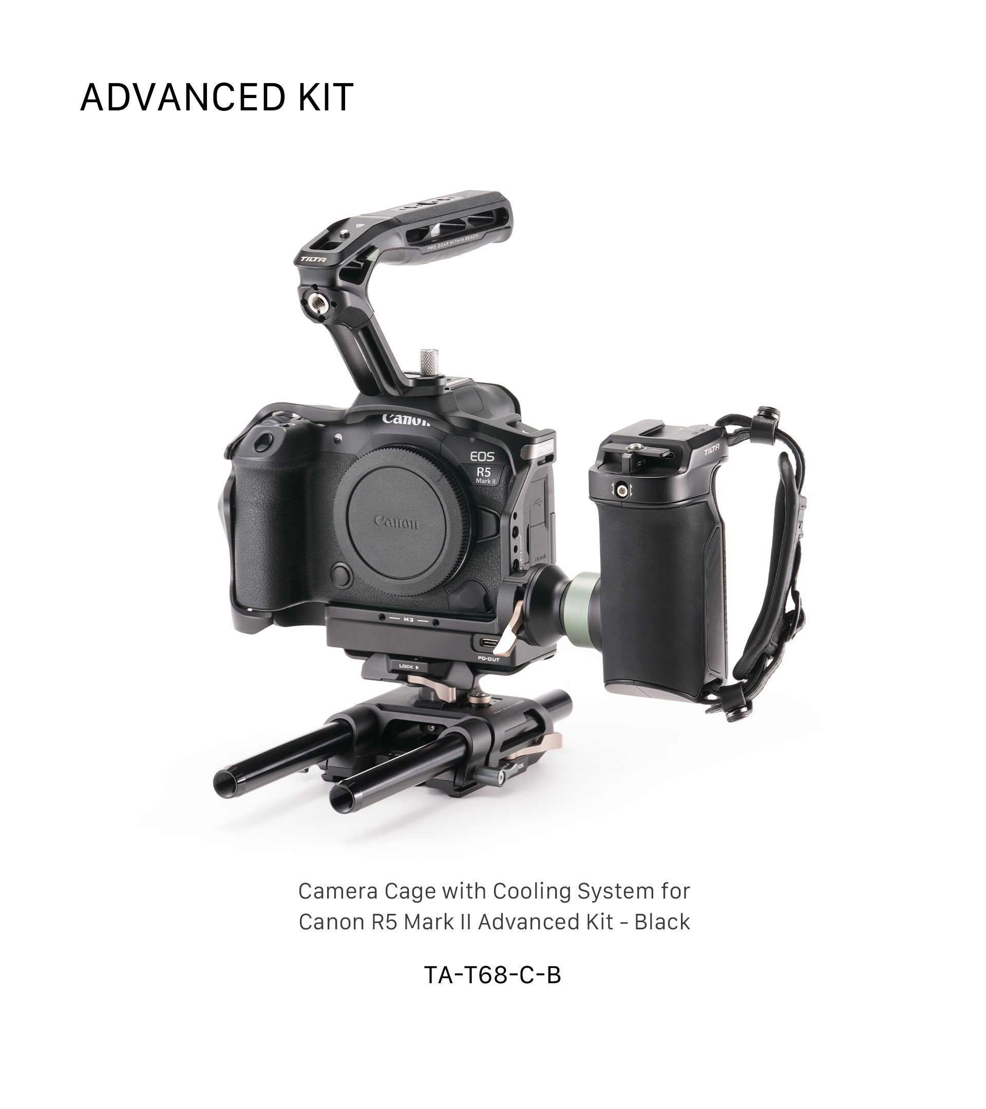 TA−02 Camera Cage with Cooling System for Canon R5 Mark II