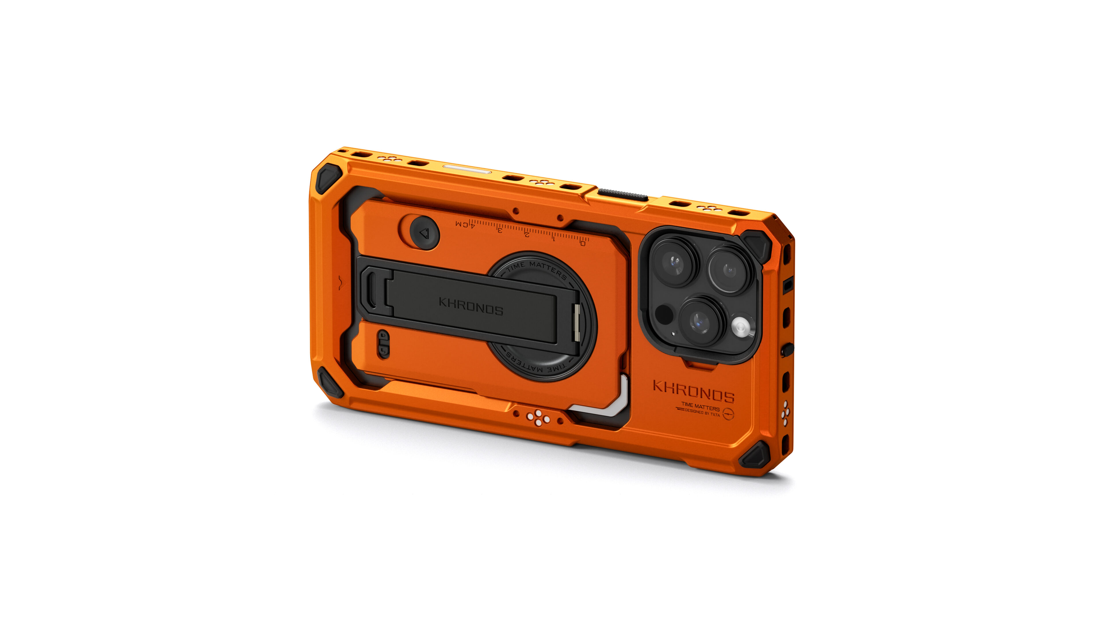 TILTA Khronos telefoonkooi voor iPhone 16 Pro Max, aluminiumlegering mobiele video installatie, smartphone hoes stabilisator voor video opname/ YouTube/Live Streamin   bosgroen TK IP16 PMFC FG