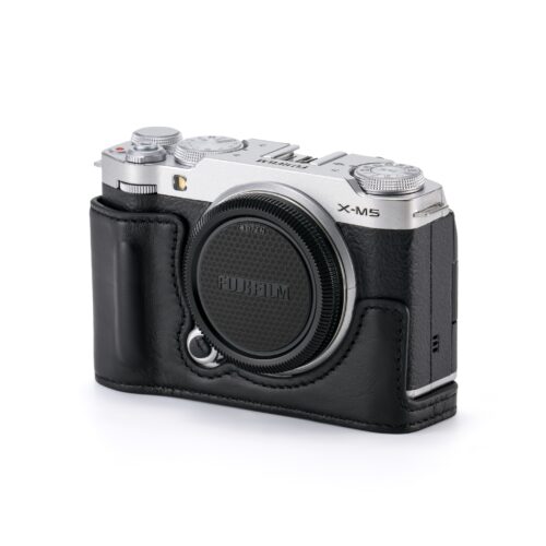 Leather Camera Case for Fujifilm X-M5 - Black (Open Box)