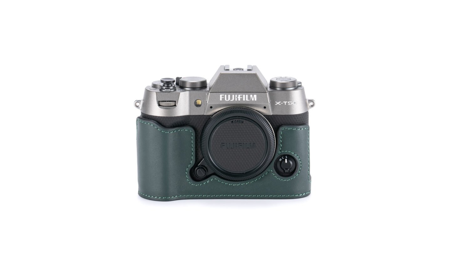 Leather Camera Case for Fujifilm X-T50 - Green | Tilta