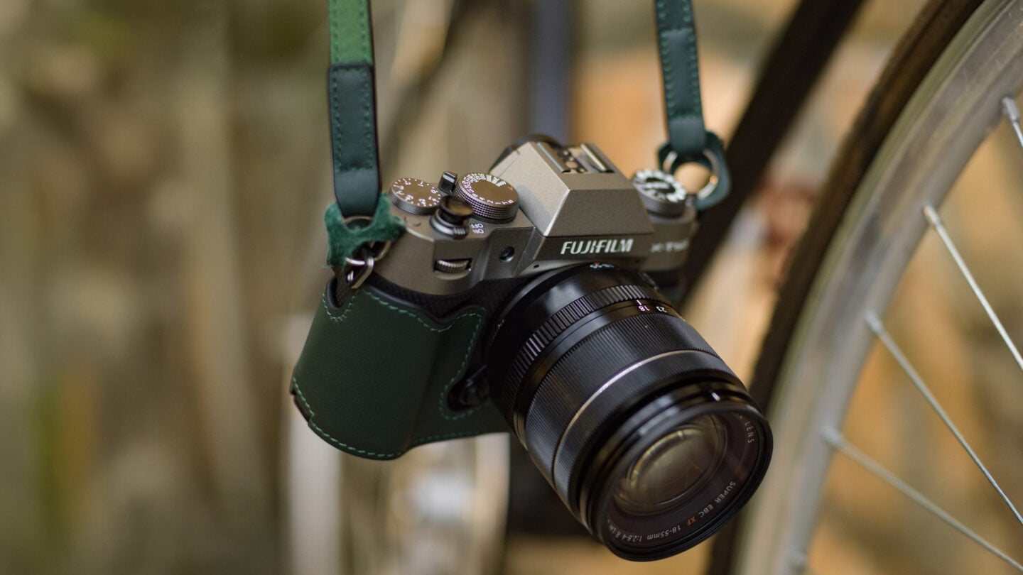 Leather Camera Case for Fujifilm X-T50 - Green | Tilta