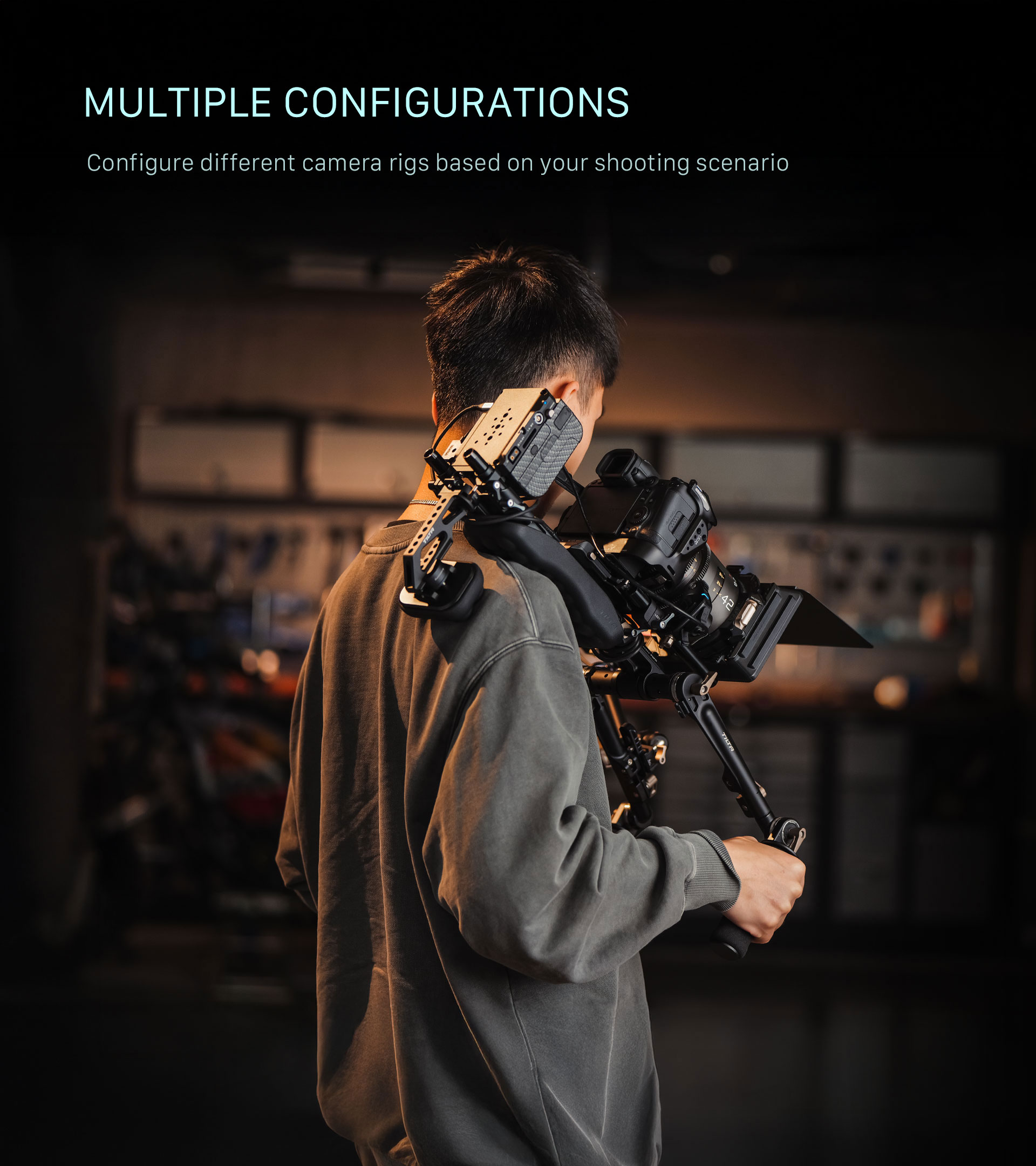 TA−02 Full Camera Cage for Canon R5 Mark II - Black | Tilta