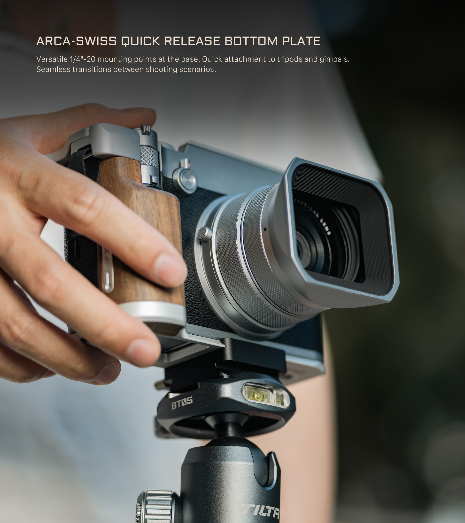 Vintage Camera Cage for Fujifilm GFX100RF Travel Kit | Tilta