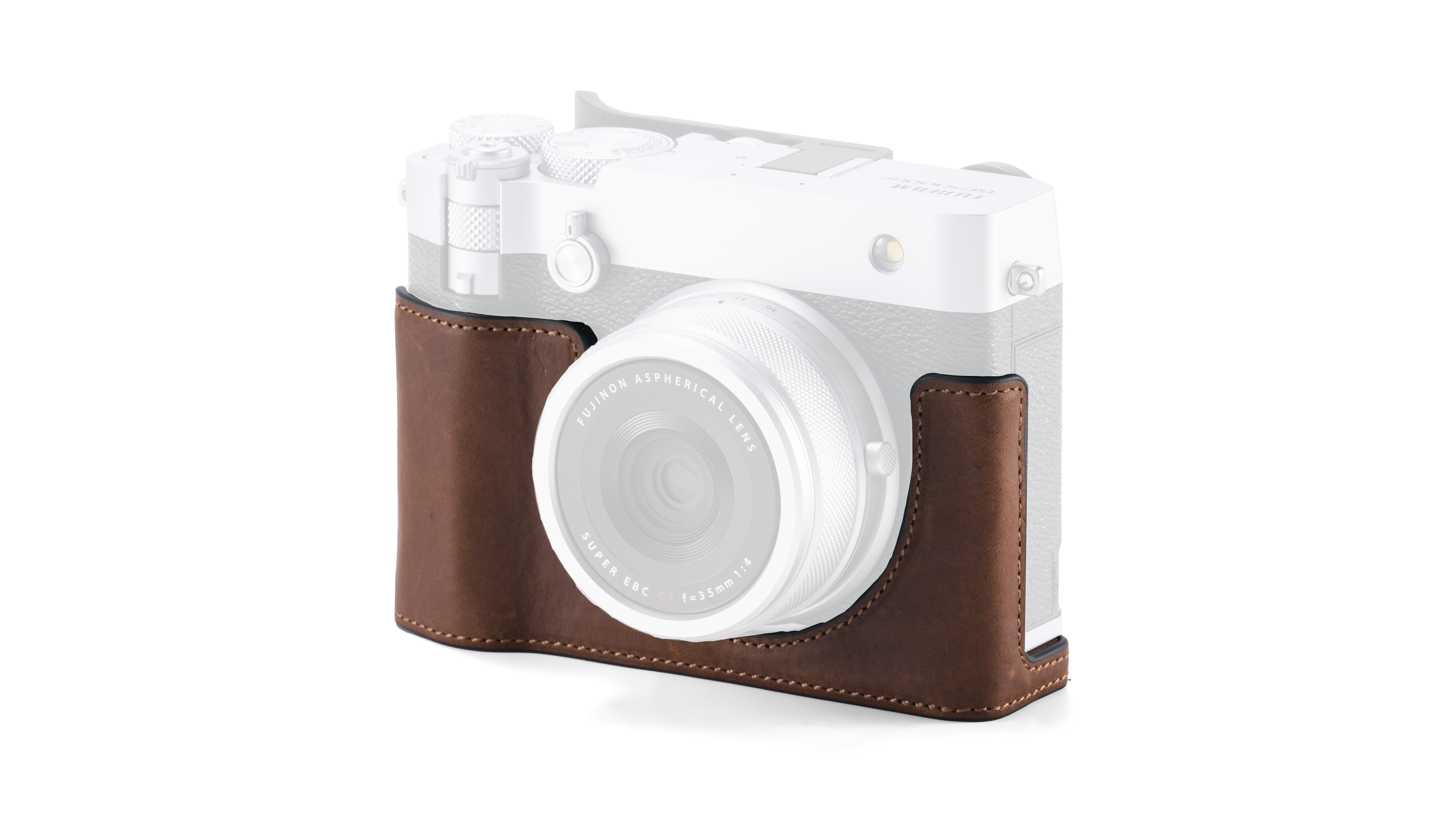Leather Camera Case for Fujifilm GFX100RF - Brown | Tilta