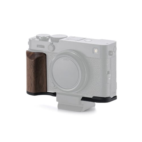 Mounting Baseplate with Wooden Grip for Fujifilm X-E5 (Open Box) - Black