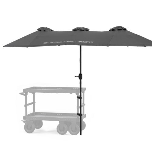 Extended Umbrella Kit for Boulder Camera Cart - Black