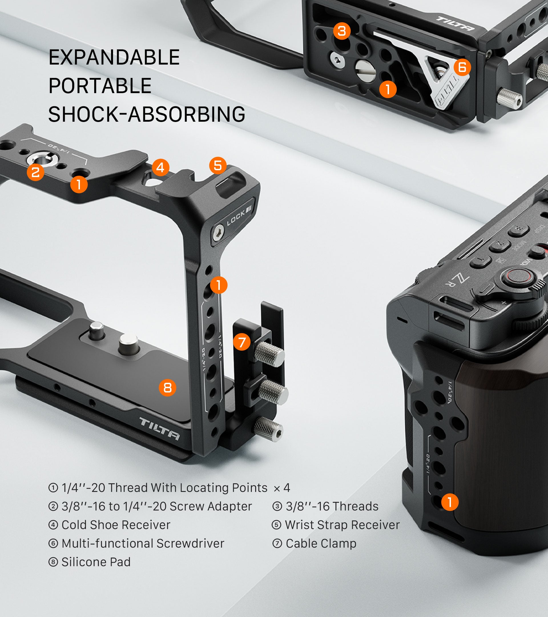 Camera Cage for Nikon ZR Pro Kit - Black | Tilta