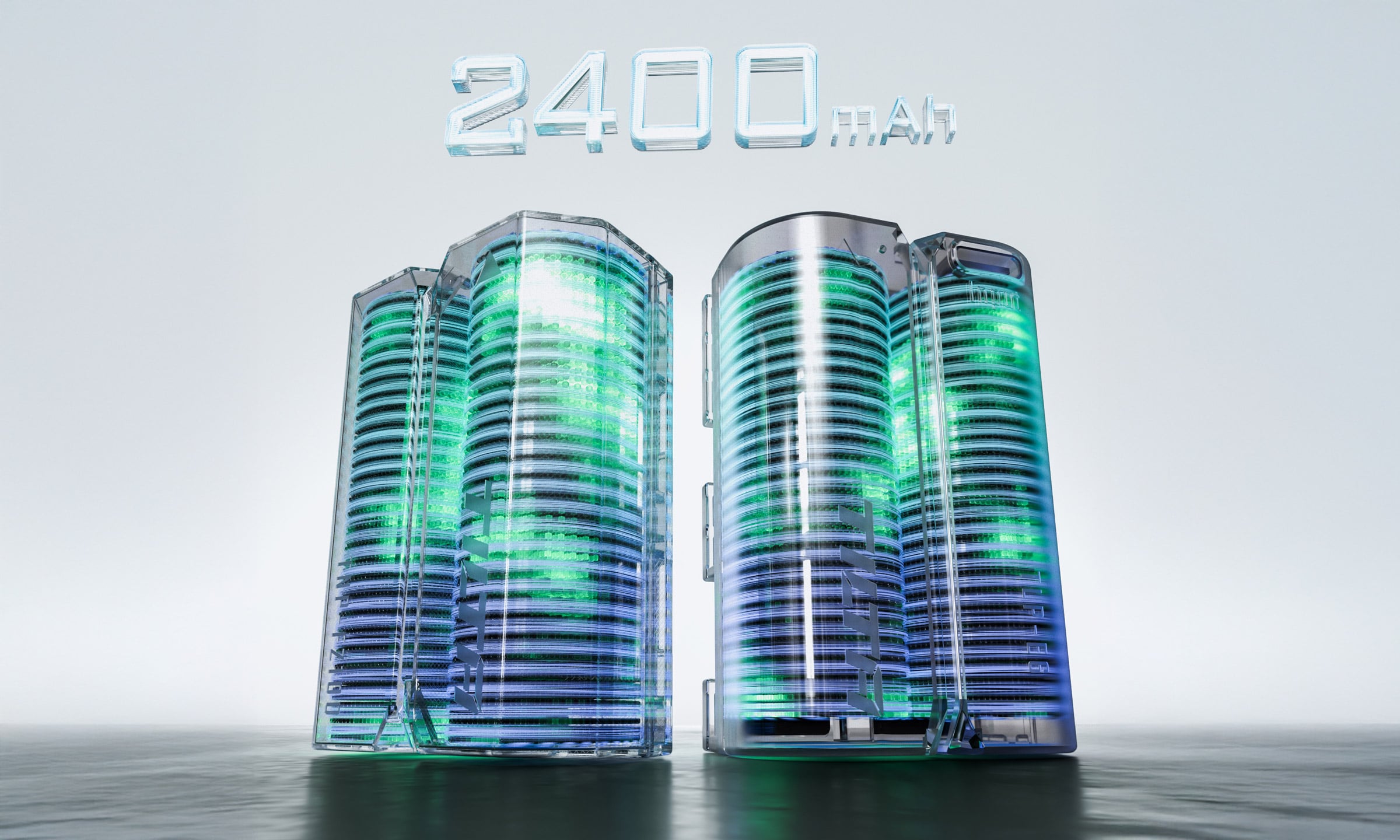 2400mah battery power