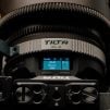 close up of tilta nucleus auto focus on sony e mount camera
