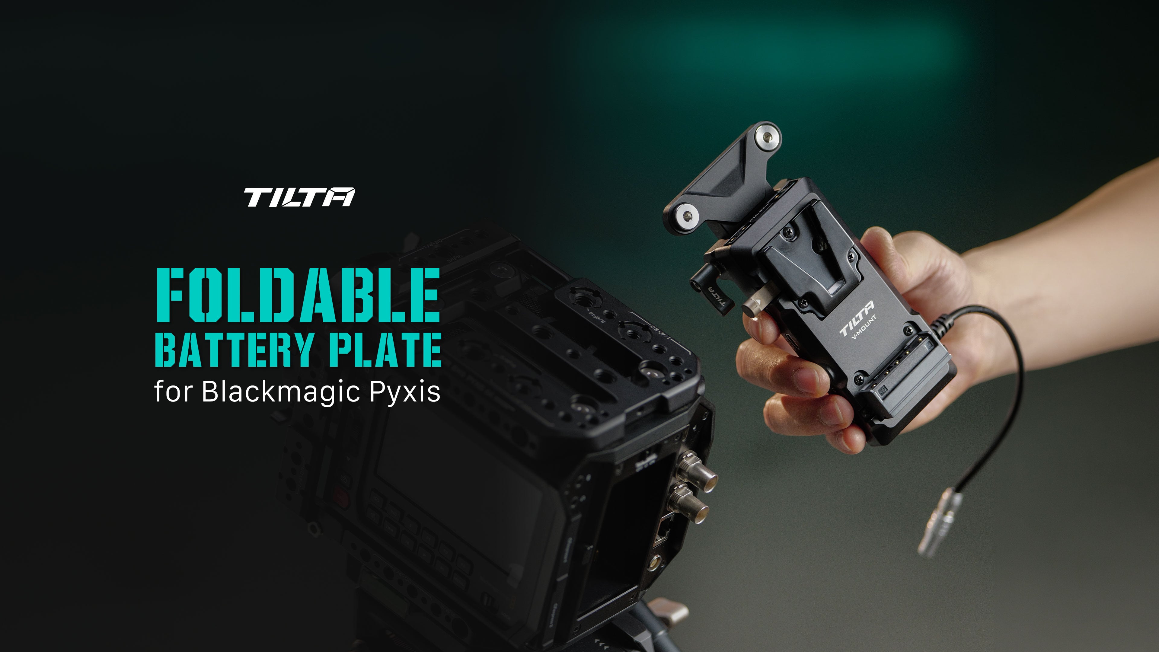 Foldable Battery Plate for Blackmagic PYXIS 6K/12K | Tilta