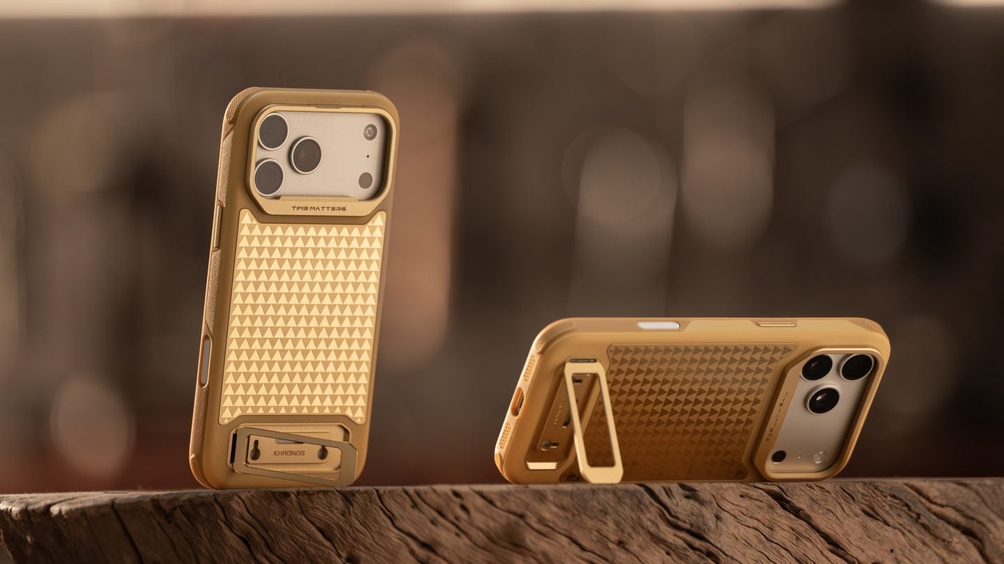Khronos Lite x On the Roam iPhone 17 Pro Max Case - Gold | Tilta