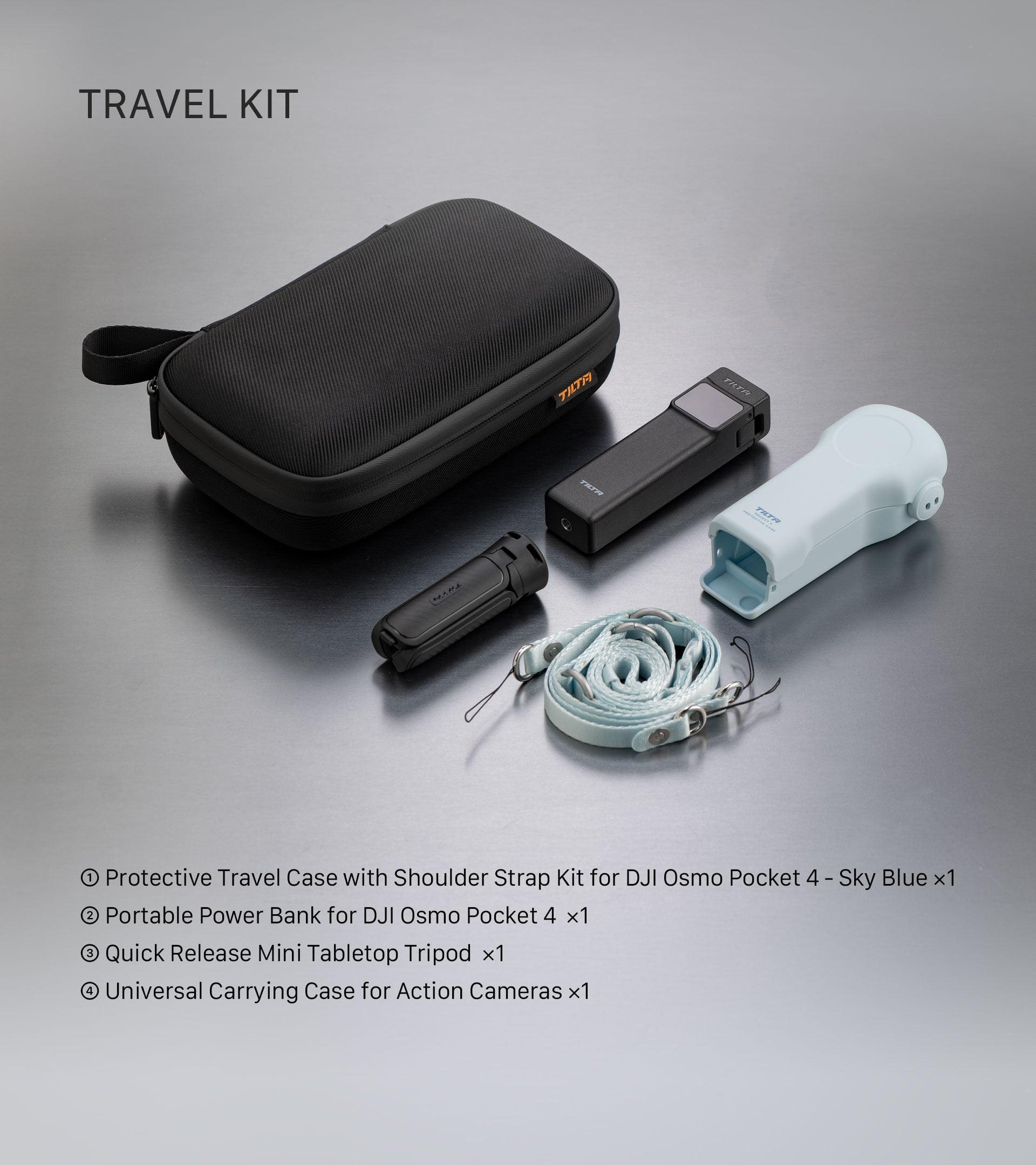 Tilta Expansion Accessories for Osmo Pocket 4 Travel Kit | Tilta