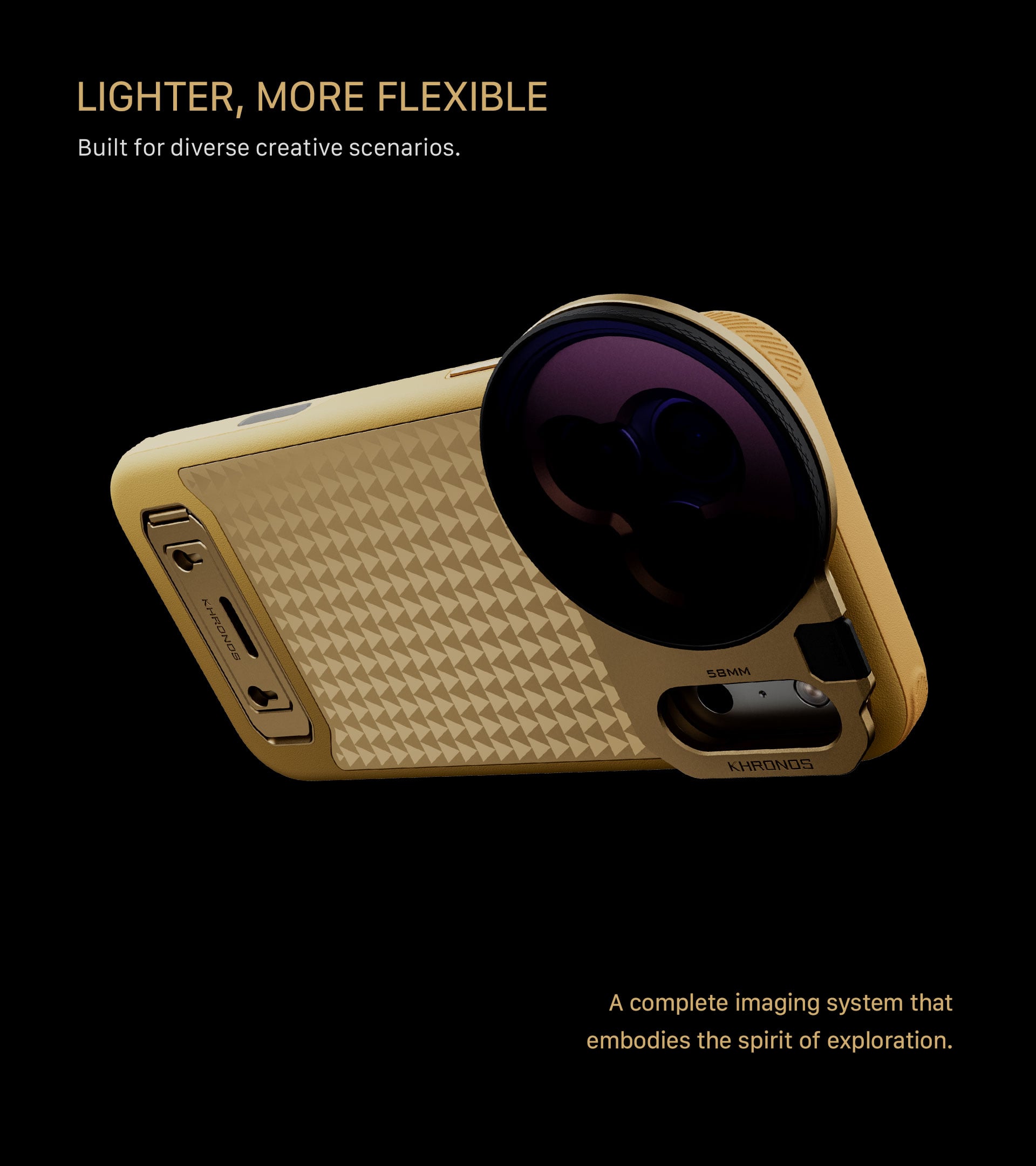 Khronos Lite x On the Roam iPhone 17 Pro Max Creator Kit - Gold