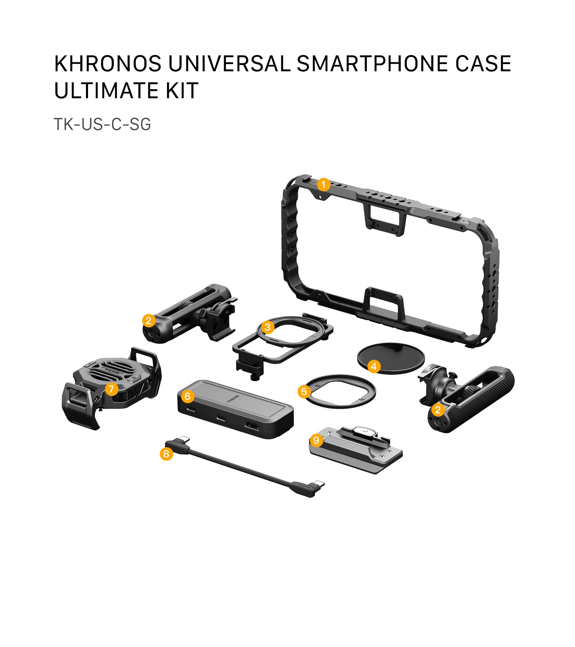 Khronos Universal Smartphone Case Ultimate Kit - Space Gray | Tilta