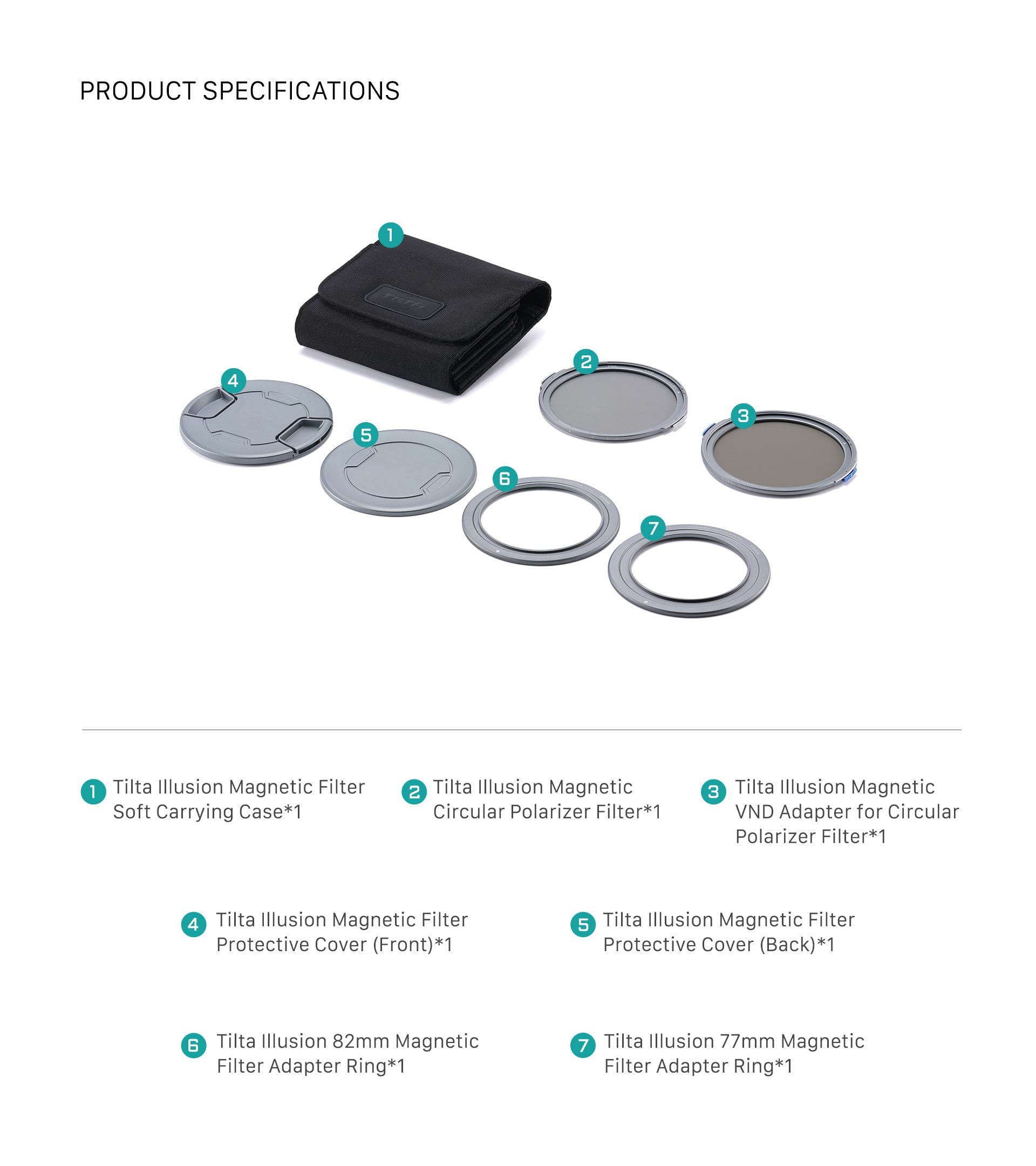 Tilta Illusion Magnetic Filter Creator Kit (1-5 Stops VND, CPL