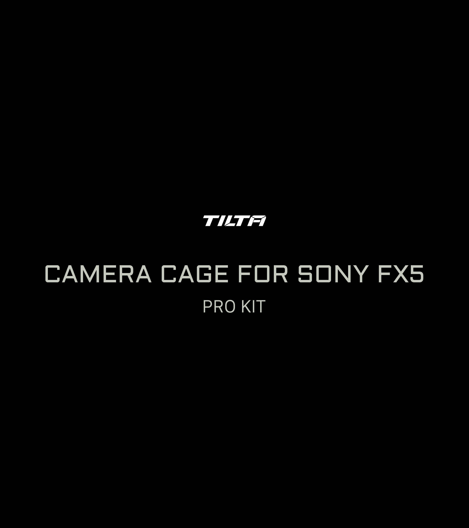Tilta Sony FX5 Pro Kit with handles, baseplate and 15mm rods