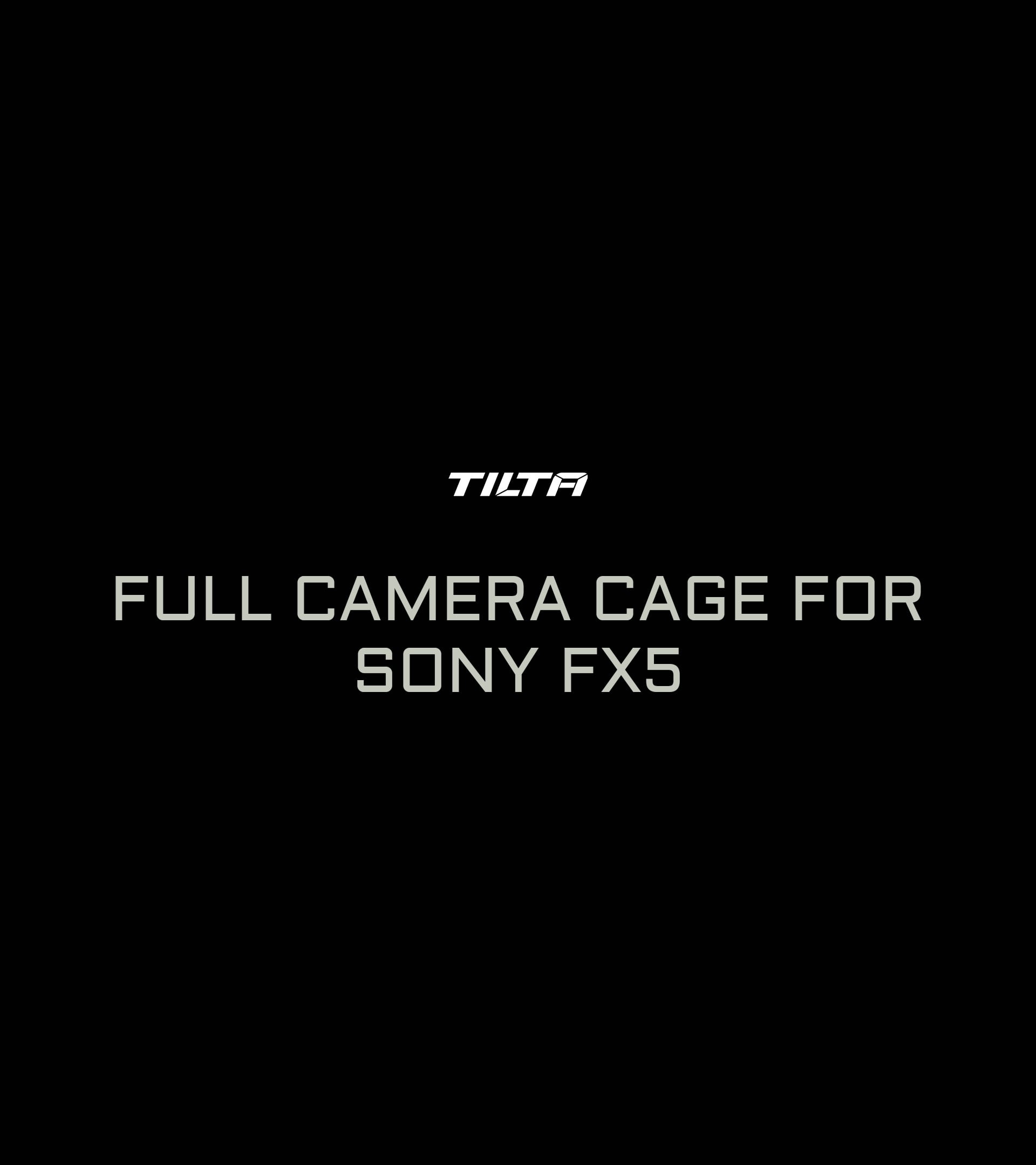 Tilta Full Camera Cage fitted around a Sony FX5